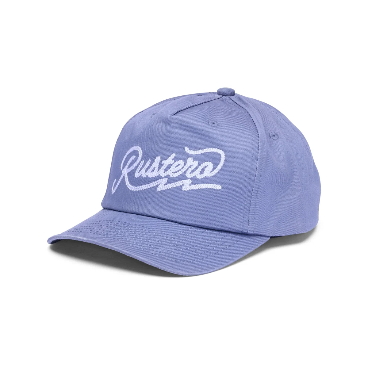 Lavender Rustero cap with white embroidered script