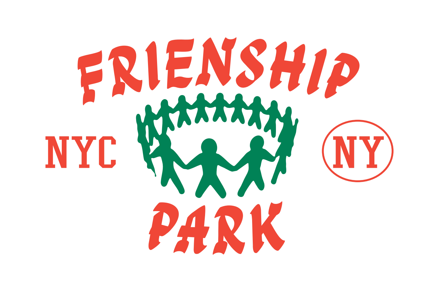 Friendship Park — New York friendship illustration; original graphic exploration
