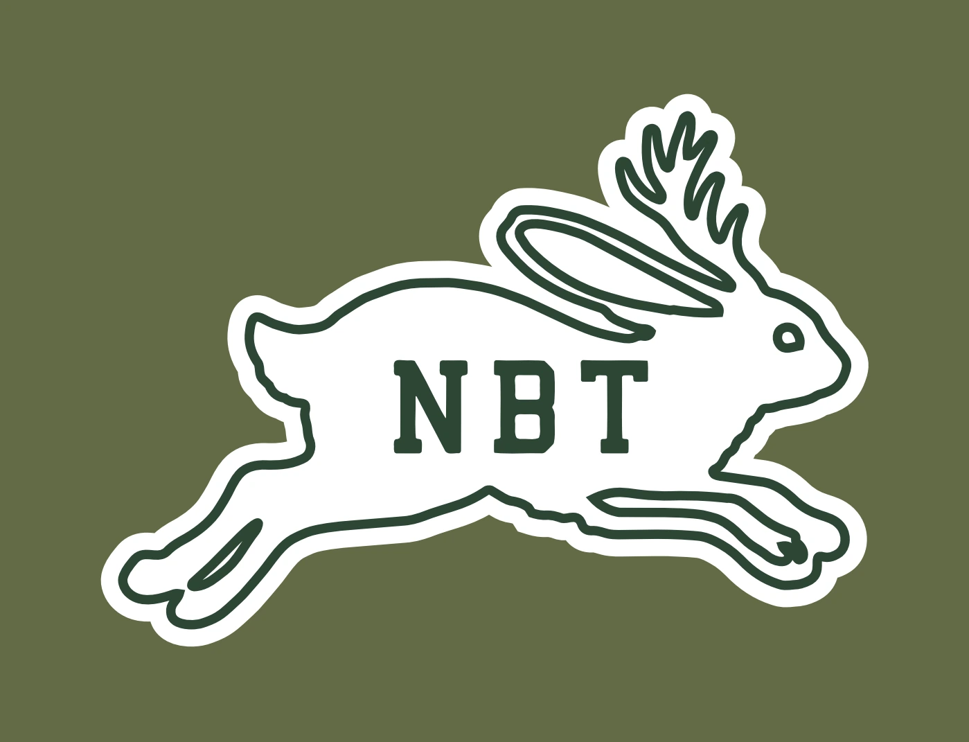 NBT Clothing — Running rabbit crest; original graphic exploration