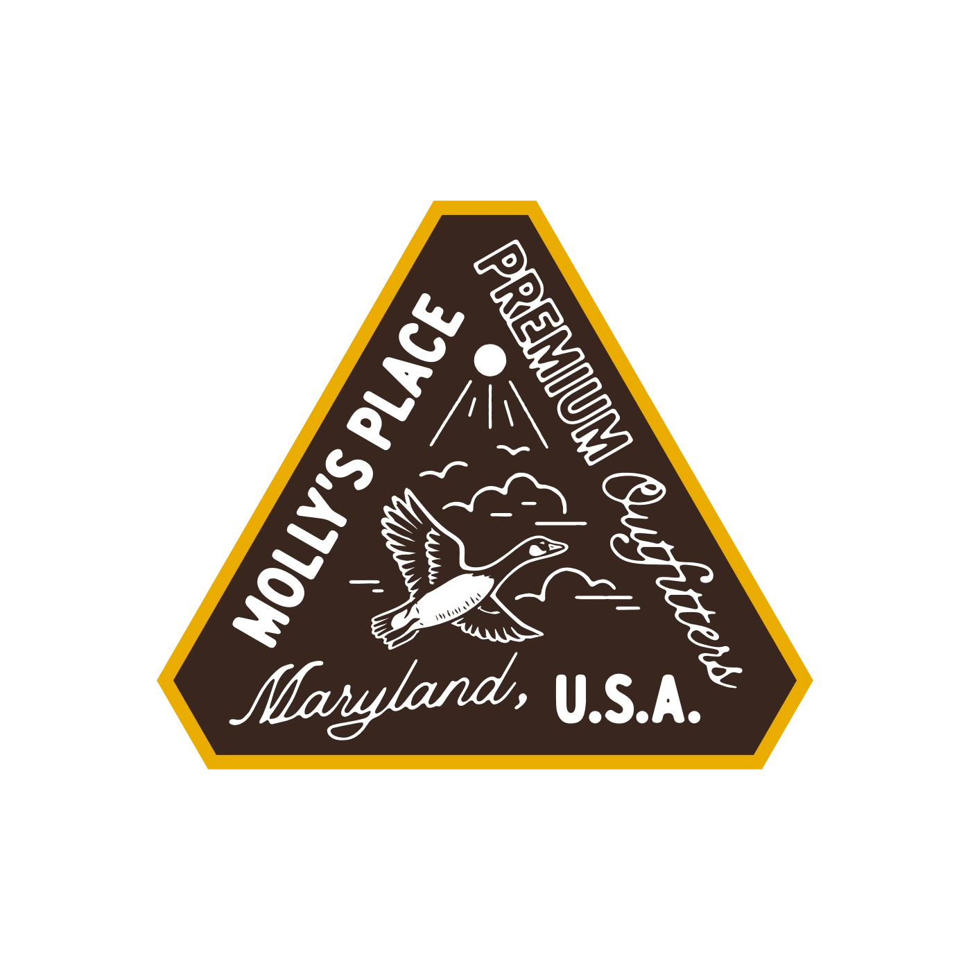 Molly’s Place — Outfitters badge; design exploration graphic artwork