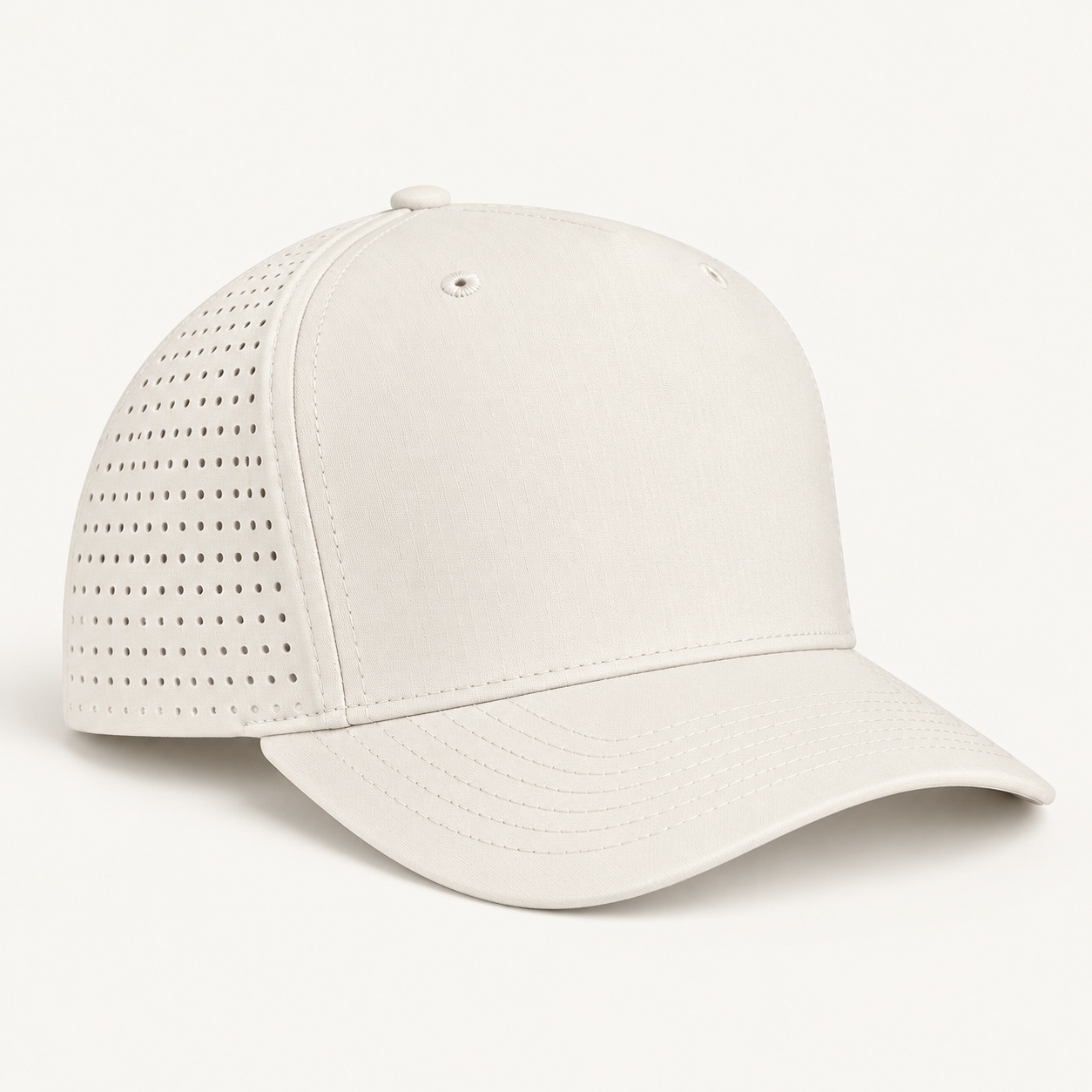 UB650 five-panel performance hat with a high crown